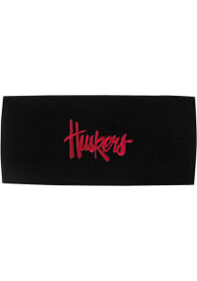 LogoFit Nebraska Cornhuskers Black Polar Mens Knit Hat