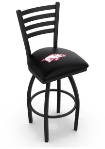 Arkansas Razorbacks High Back Swivel Pub Stool - Black