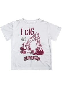 Vive La Fete Fordham Rams Youth White Excavator Short Sleeve T-Shirt