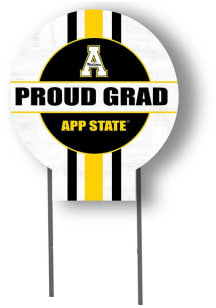 Appalachian State Mountaineers KH Sports Fan Grad graduation graphic Yard Sign - White