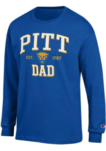 Champion Pitt Panthers Blue Est Date Dad Jersey Long Sleeve T Shirt