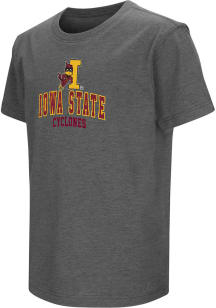 Colosseum Iowa State Cyclones Youth  Arched Wordmark Short Sleeve T-Shirt