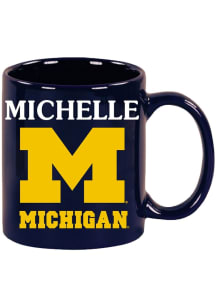 Michigan Wolverines 11 oz MICHELLE Ceramic Mug - Navy Blue