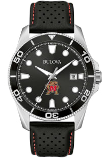 Bulova Maryland Terrapins Sport Leather Mens Watch