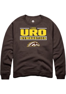 Linda Uro Western Michigan Broncos Mens Brown NIL Stacked Box Player Crew