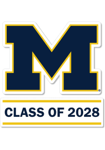 Michigan Wolverines 3 Inch Class of 2028 Auto Decal - Blue