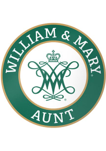 William & Mary Tribe 3 Inch Aunt Auto Decal - Green
