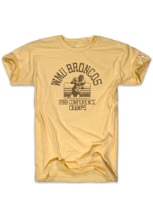 The Mitten State Western Michigan Broncos Yellow Football Football 1988 Conference Champs Short Sl..