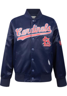 Pro Standard St Louis Cardinals Youth Navy Blue Classic Chenille Light Weight Jacket
