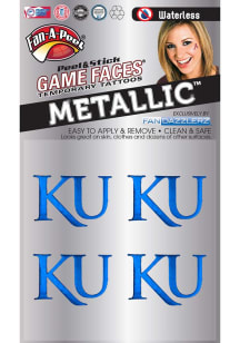 Kansas Jayhawks Metallic 4pk Tattoo