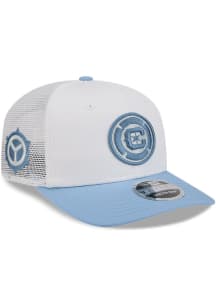 New Era Chicago Fire 2026 Jersey Hook Stretch 9SEVENTY Trucker Adjustable Hat - White
