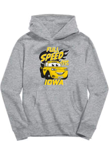 Vive La Fete Iowa Hawkeyes Youth Grey Full Speed Long Sleeve Hoodie