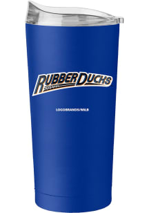 Logo Brands Akron RubberDucks 20oz Flipside Powder Coat Stainless Steel Tumbler - Blue