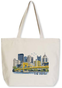 Pittsburgh City Skyline Tote Reusable Bag