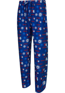 Concepts Sport Philadelphia 76ers Mens Blue Mosaic Sleep Pants