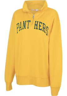 Pitt Panthers Womens Gold Sport Fleece Qtr Zip