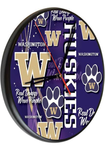 Washington Huskies Printed Wall Clock