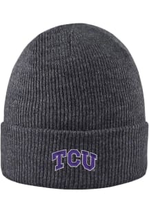 LogoFit TCU Horned Frogs Dark Grey North Pole Mens Knit Hat