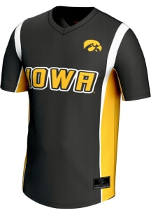 ProSphere Iowa Hawkeyes Mens Black Rival Soccer Jersey