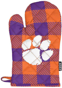 Clemson Tigers Buffalo Plaid BBQ Grill Mitt