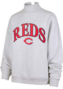 47 Cincinnati Reds Womens Grey Vantage Crew Sweatshirt