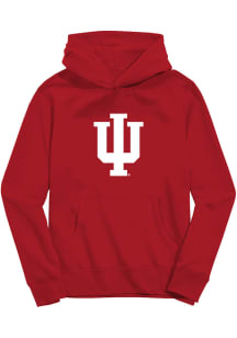 Vive La Fete Indiana Hoosiers Youth Crimson Primary Long Sleeve Hoodie