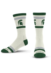 Michigan State Spartans Stripe Fame Mens Crew Socks