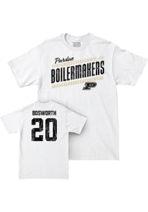 Lily Bosworth Purdue Boilermakers White NIL Slant Short Sleeve Player T Shirt