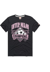Homage Inter Miami CF Black 2025 MLS Cup Champion Short Sleeve Fashion T Shirt