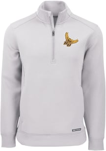 Cutter and Buck Rowan University Mens Ash Roam Long Sleeve Qtr Zip Pullover