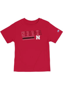Champion Nebraska Cornhuskers Toddler Red Skybox Muti Short Sleeve T-Shirt