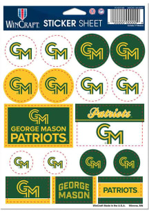 George Mason University 5x7 Stickers - Green