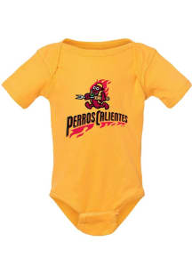 Summit Sportswear Akron RubberDucks Baby Gold Primary Copa Short Sleeve One Piece