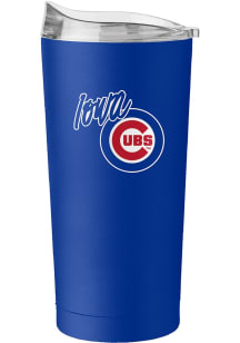 Logo Brands Iowa Cubs 20oz Flipside Powder Coat Stainless Steel Tumbler - Blue