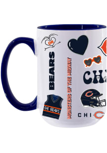 Chicago Bears Loco Ceramic Mug Ceramic Mug - Navy Blue