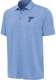Antigua St Louis Blues Mens Light Blue Layout Short Sleeve Polo