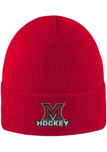 LogoFit Miami RedHawks Red North Pole Mens Knit Hat