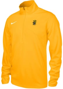 Nike Wichita State Shockers Mens Gold Vault Logo DriFit Training Long Sleeve Qtr Zip Pullover