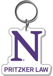 Northwestern Wildcats Acrylic Law School Keychain - Purple