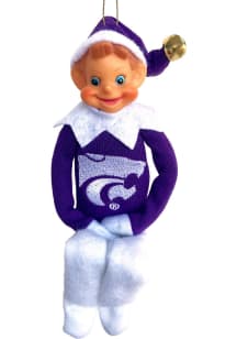 K-State Wildcats 12inch Elf Ornament - Purple