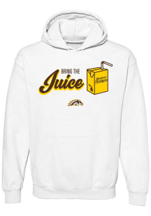 Western Michigan Broncos Mens White Bring The Juice Long Sleeve Hoodie