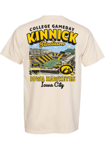 Something Inked Iowa Hawkeyes Ivory ESPN College Gameday Stadium Short Sleeve T Shirt