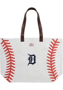Detroit Tigers White Baseball Tote Tote