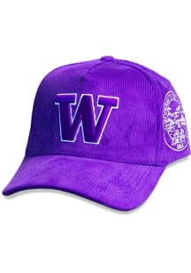 Washington Huskies Corduroy Adjustable Hat - Purple