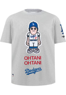Shohei Ohtani Los Angeles Dodgers Boys Grey Avatar Short Sleeve Fashion Tee