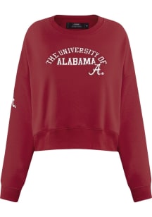 Pro Standard Alabama Crimson Tide Womens Crimson Classic Crew Sweatshirt
