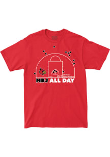 Mikel Brown Jr Louisville Cardinals Red Mikel Brown Jr. ACC Freshman Scoring Record Tee Short Slee..
