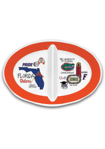Florida Gators 16.5" x 11.25" 2-Section Campus Icons Serving Tray