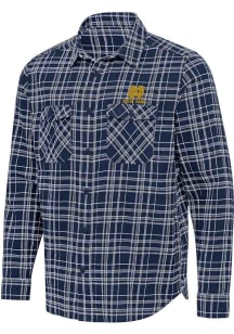 Antigua Notre Dame Fighting Irish Mens Navy Blue Private Long Sleeve Dress Shirt
