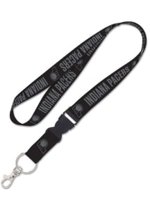 Indiana Pacers Detachable Black Lanyard - Black
